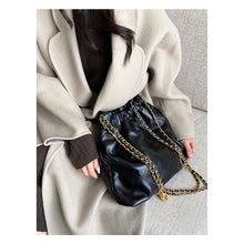 Load image into Gallery viewer, Quilted Leather Bag with Chain Strap | Designer Shoulder Bag for Women - POPSEWING™