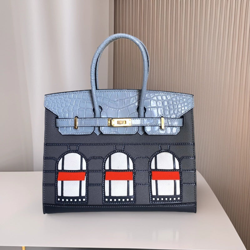 Inspired Faubourg Berkin House Evercolor Matte Leather Purse Bag