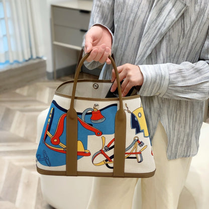 Inspired Garden Party Painted Handbag