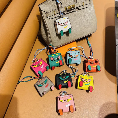 Micro Quelle Idole Bag Charm Vegan Leather Earphone Storage Bag for AirPods