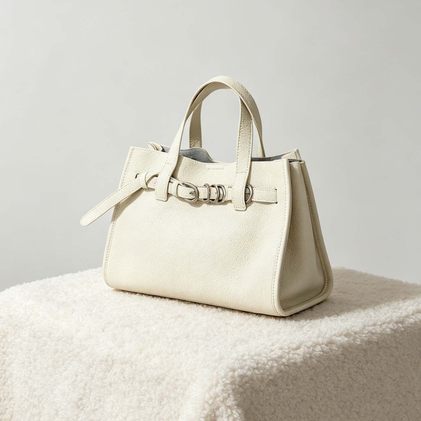 Togo Leather Tote Bag Minimalist Handbag Crossbody Bag