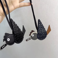 Load image into Gallery viewer, Top Grain Leather Birdy Bag Charm
