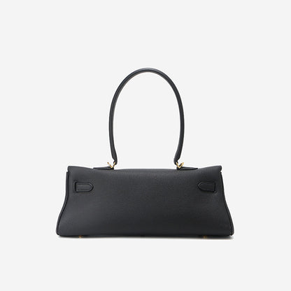 Top Grain Leather Shoulder Bag 35cm