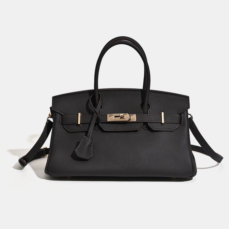 JPG 30 Small Top Handle Bag Top Grain Leather Shoulder Bag
