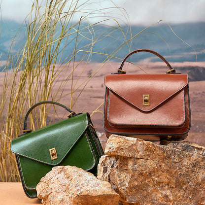 Vegetable Tanned Leather Handbags for Women
