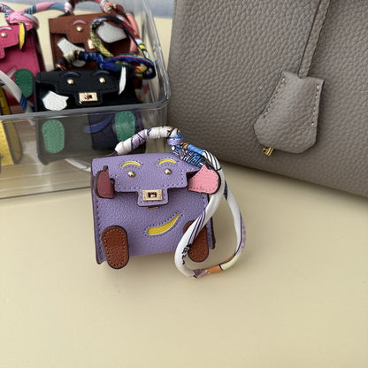 Micro Quelle Idole Bag Charm Vegan Leather Earphone Storage Bag for AirPods
