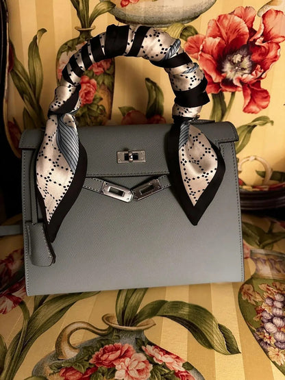 Top Grain Leather Epsom Inspired Kelli Handbag