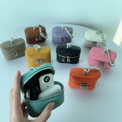 Mini Lipstick Coin Purse for Women | Neck Makeup Bag with Earphone Holder