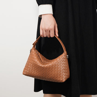 Woven Leather Pillow Bag Handbags for Woman Shoulder Bag