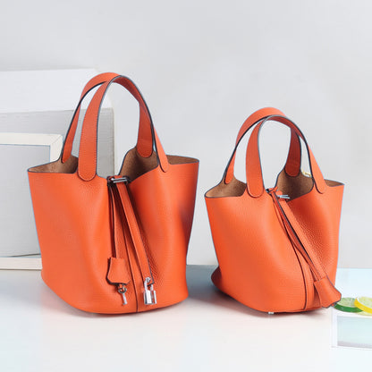 Top Grain Leather Inspired Pictin Tote Bag New Colors