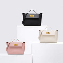 Load image into Gallery viewer, Inspired Mini 24/24 Bag Gold Evercolor Vegan Leather Gold Hardware
