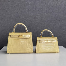 Load image into Gallery viewer, Crocodile Pattern Inspired Kelly Bag New Colors Handbags for Woman
