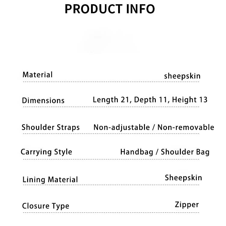 Minimalist Sheepskin Genuine Leather Shoulder Tote