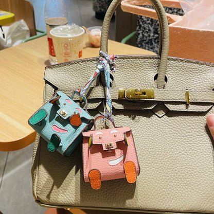 Micro Quelle Idole Bag Charm Vegan Leather Earphone Storage Bag for AirPods