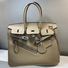 Load image into Gallery viewer, Limited Edition Rock Birkin 25 Silver Hardware Evercolor Unisex Bag
