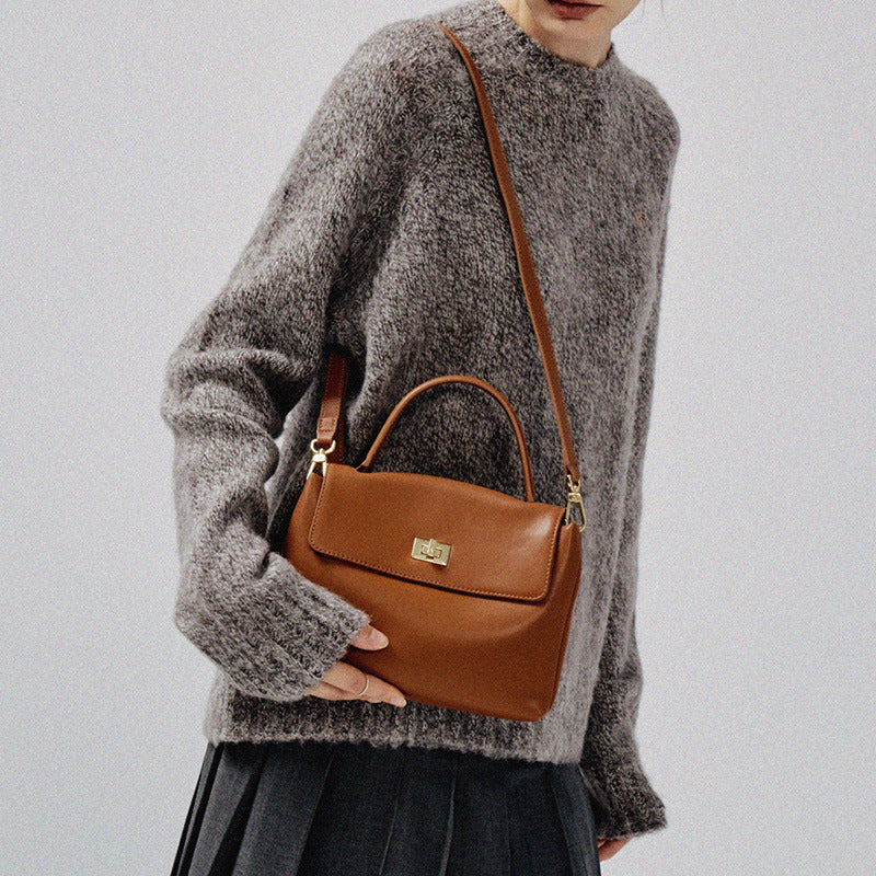 Soft Leather Square Bag Women Handbag