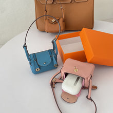 Load image into Gallery viewer, Iconic Inspired Mini Lindi Handbag Charm Vegan Leather Earphone Storage Bag
