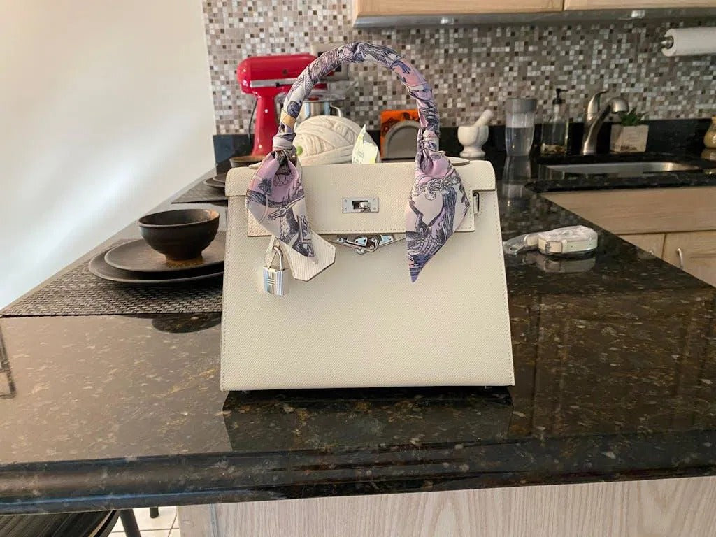 Top Grain Leather Epsom Inspired Kelli Handbag