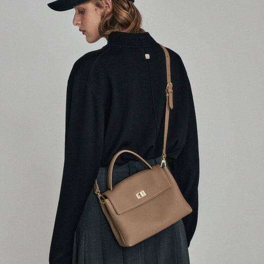 Togo Leather Square Bag Women Handbag