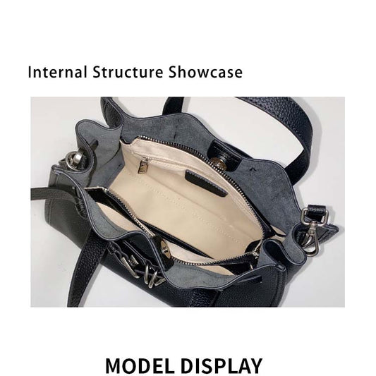 Togo Leather Tote Bag Minimalist Handbag Crossbody Bag