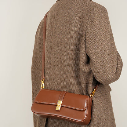 Structured Minimalist Baguette Bag | Come With 2 Straps