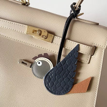 Load image into Gallery viewer, Top Grain Leather Birdy Bag Charm
