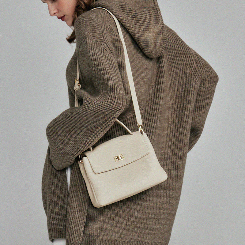 Togo Leather Square Bag Women Handbag