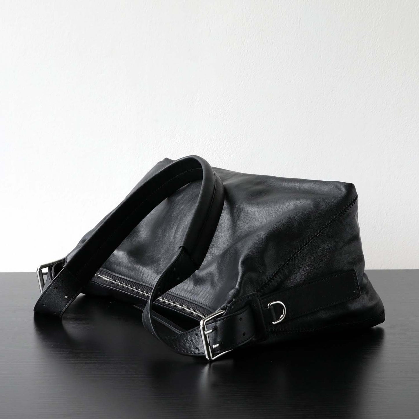 Vegetable Tanned Leather Hobo Bag