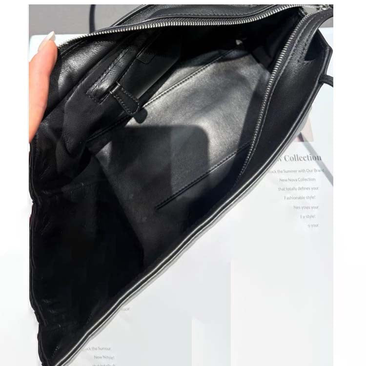 Minimalist Sheepskin Genuine Leather Shoulder Tote