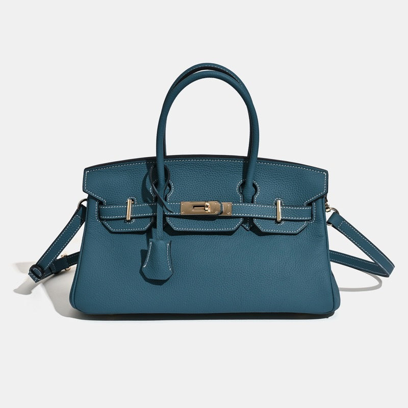 JPG 30 Small Top Handle Bag Top Grain Leather Shoulder Bag