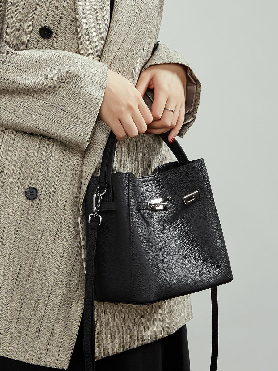 Togo Leather Basket Bucket Bag