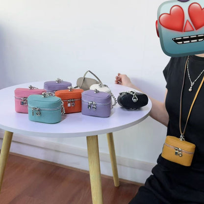 Mini Lipstick Coin Purse for Women | Neck Makeup Bag with Earphone Holder