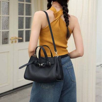Togo Leather Tote Bag Minimalist Handbag Crossbody Bag