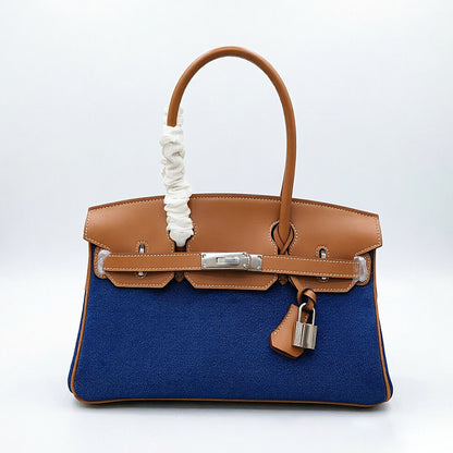 JPG 30 Small Handbag Swift Leather & Denim Shoulder Bag