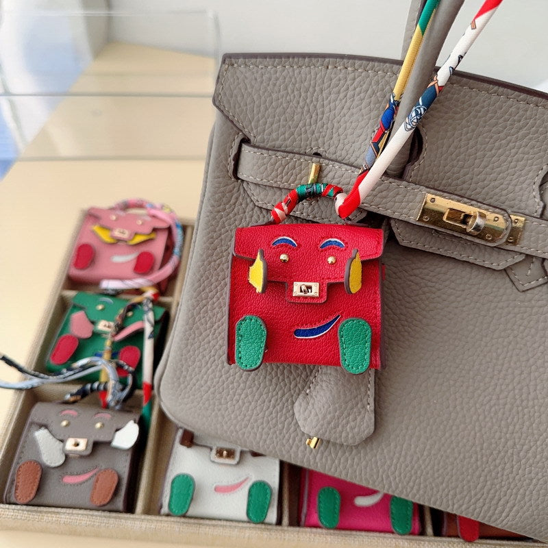 Micro Quelle Idole Bag Charm Vegan Leather Earphone Storage Bag for AirPods