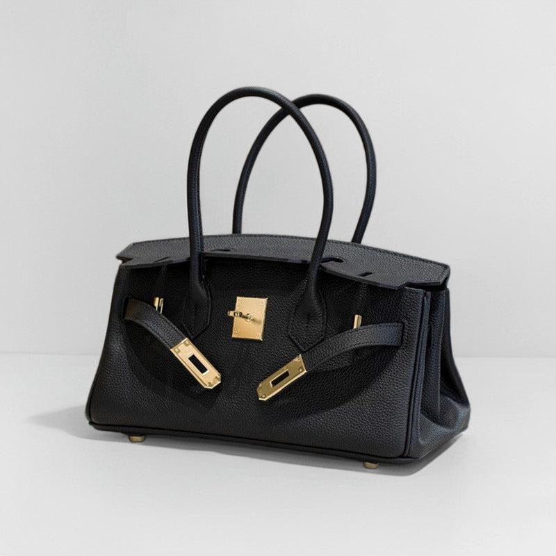 JPG 30 Small Top Handle Bag Top Grain Leather Shoulder Bag