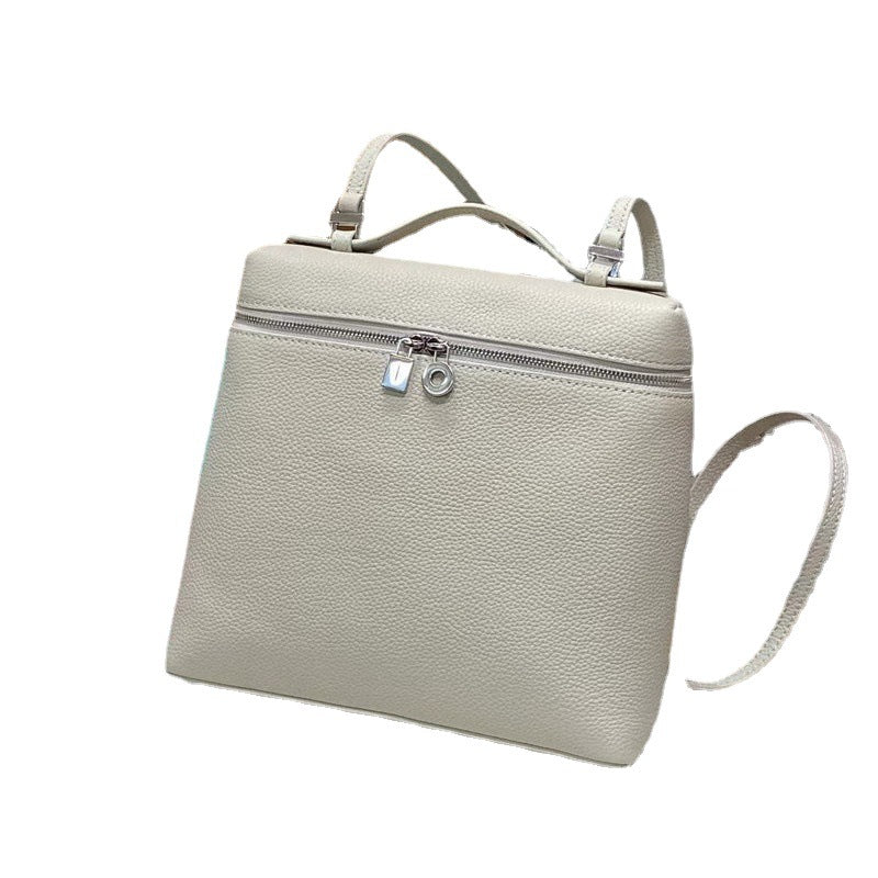 Top Grain Leather Inspired Extra Pocket Backpack LP 23.5 Bag