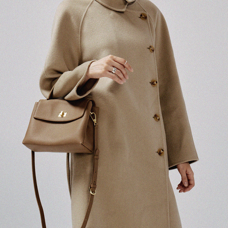 Togo Leather Square Bag Women Handbag