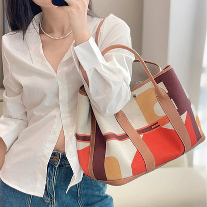 Inspired Garden Party Painted Handbag
