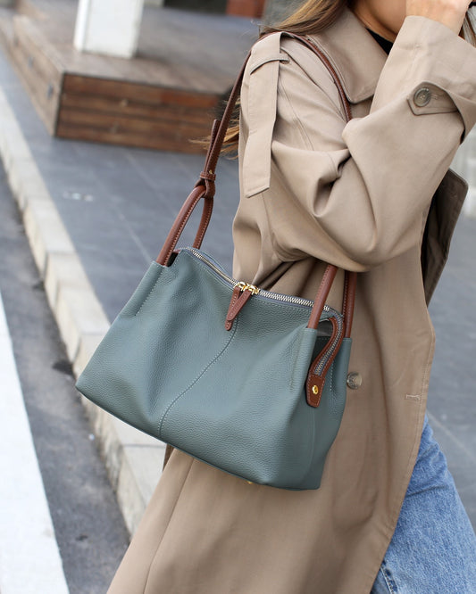 Top Grain Leather Handbags for Women Shoulder Bag