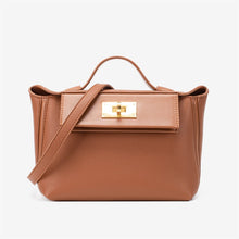 Load image into Gallery viewer, Inspired Mini 24/24 Bag Gold Evercolor Vegan Leather Gold Hardware
