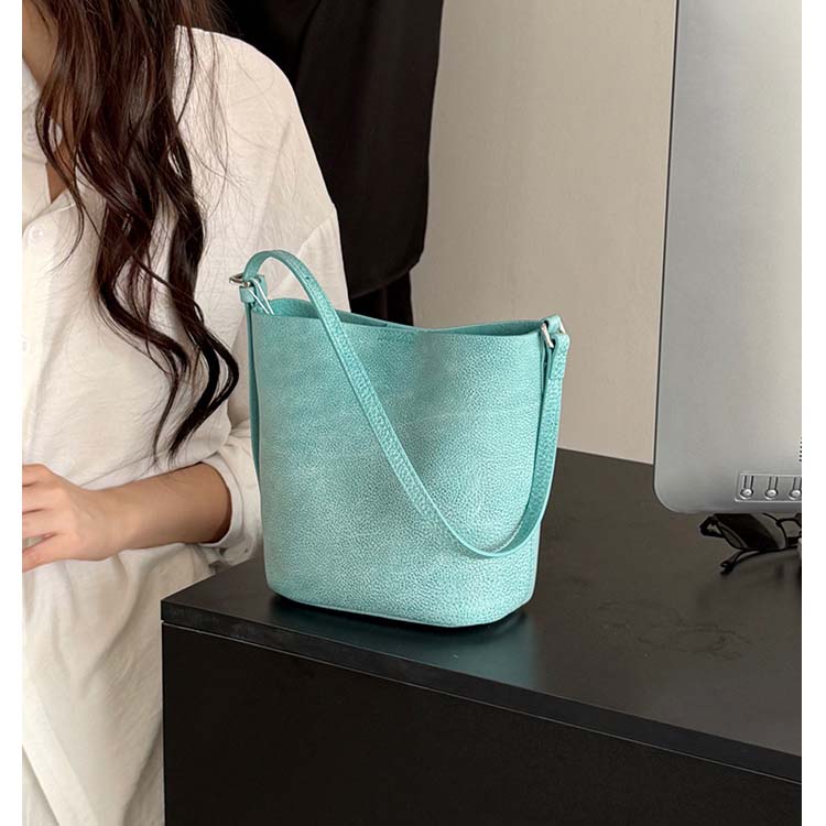 Genuine Leather Mini Bucket Bag | Soft Leather Crossbody & Shoulder Bag for Women