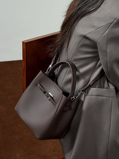 Togo Leather Basket Bucket Bag
