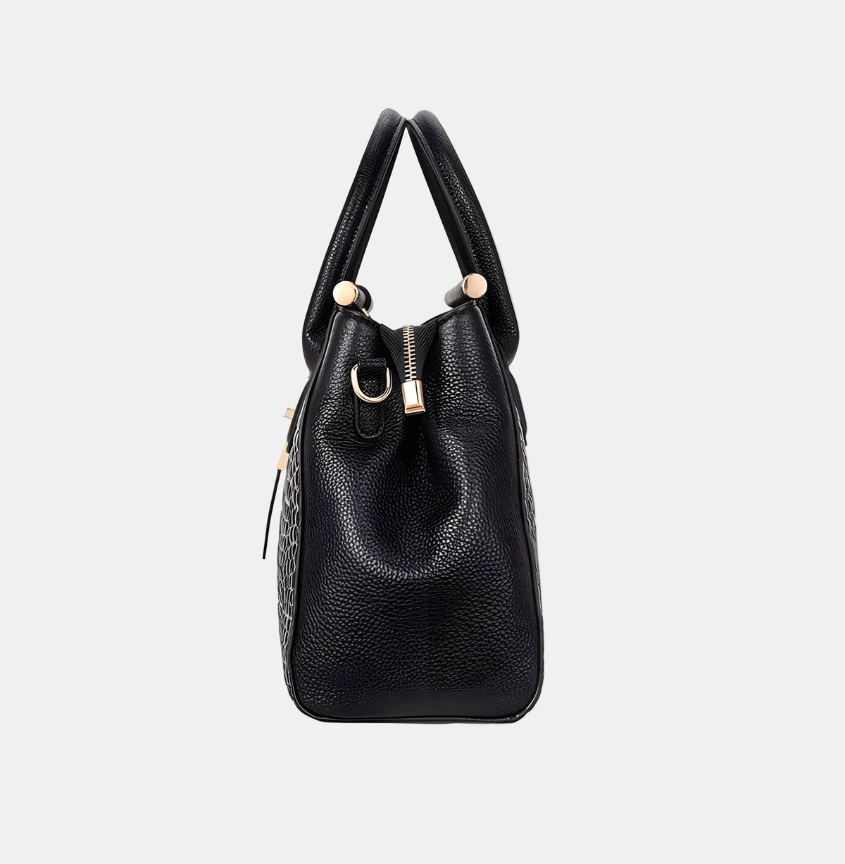 Crocodile-embossed Genuine Leather Women Tote Bag