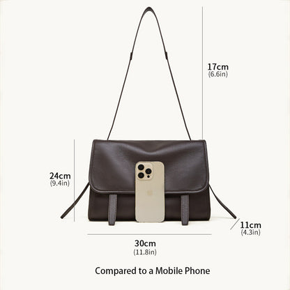 Top Grain Calfskin Multi-way Messenger Handbag