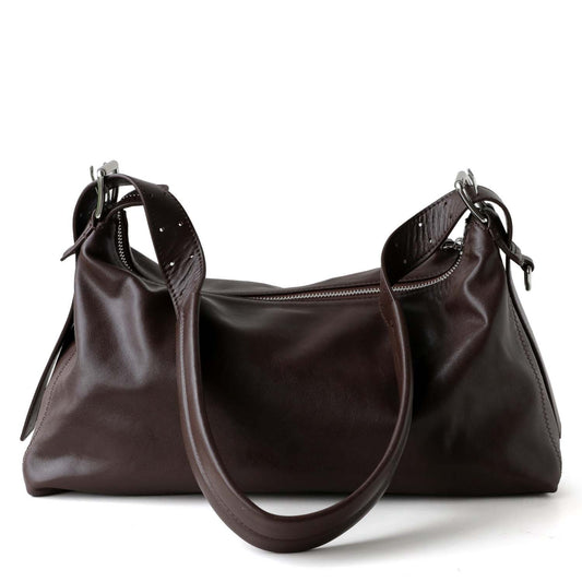 Vegetable Tanned Leather Hobo Bag