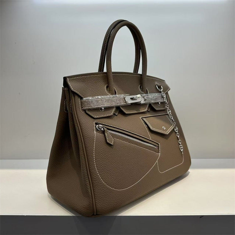 Limited Edition Rock Berkin 30 Top Grain Leather Evercolor Unisex Bag | Automatic 20% OFF at Checkout