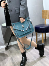 Load image into Gallery viewer, Top Grain Leather Inspired Jypsiere Bag Shoulder Bag Silver Hardware
