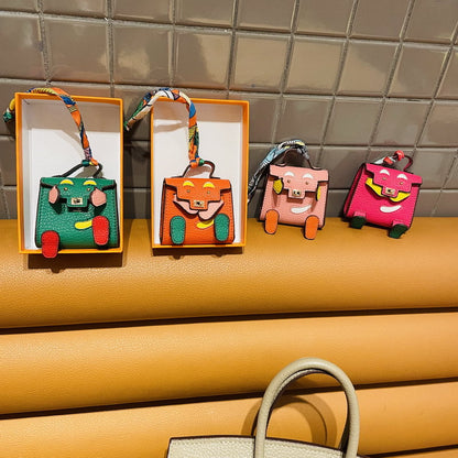 Micro Quelle Idole Bag Charm Vegan Leather Earphone Storage Bag for AirPods