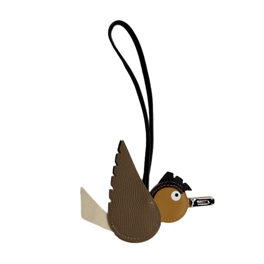 Top Grain Leather Birdy Bag Charm